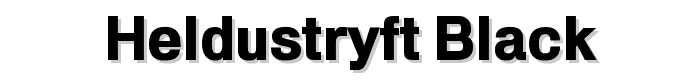 HeldustryFT Black font